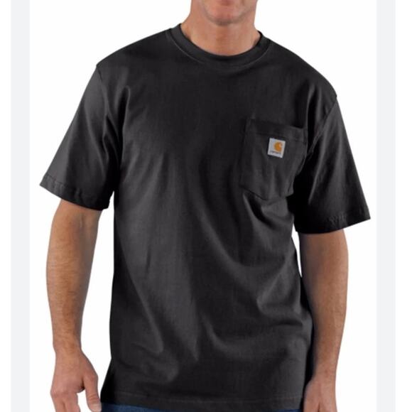 Carhartt Black Loose Fit Black Pocket Tee size L - Picture 1 of 8